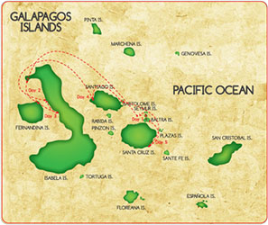 mapa galapagos